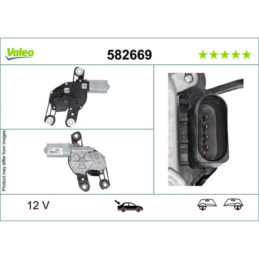 Valeo Front/Rear Wiper Motor Rear 582669