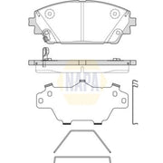 NAPA Front Brake Pad Set NBP1925