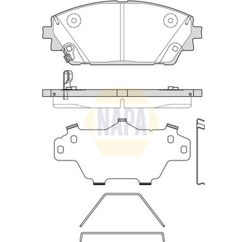 NAPA Front Brake Pad Set NBP1925
