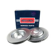 Borg & Beck 2 x Vented Front Brake Discs BBD5502