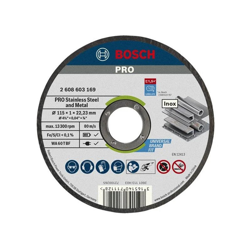 Bosch Powertool Accessories PRO Stainless Steel and Metal Bonded Cutting