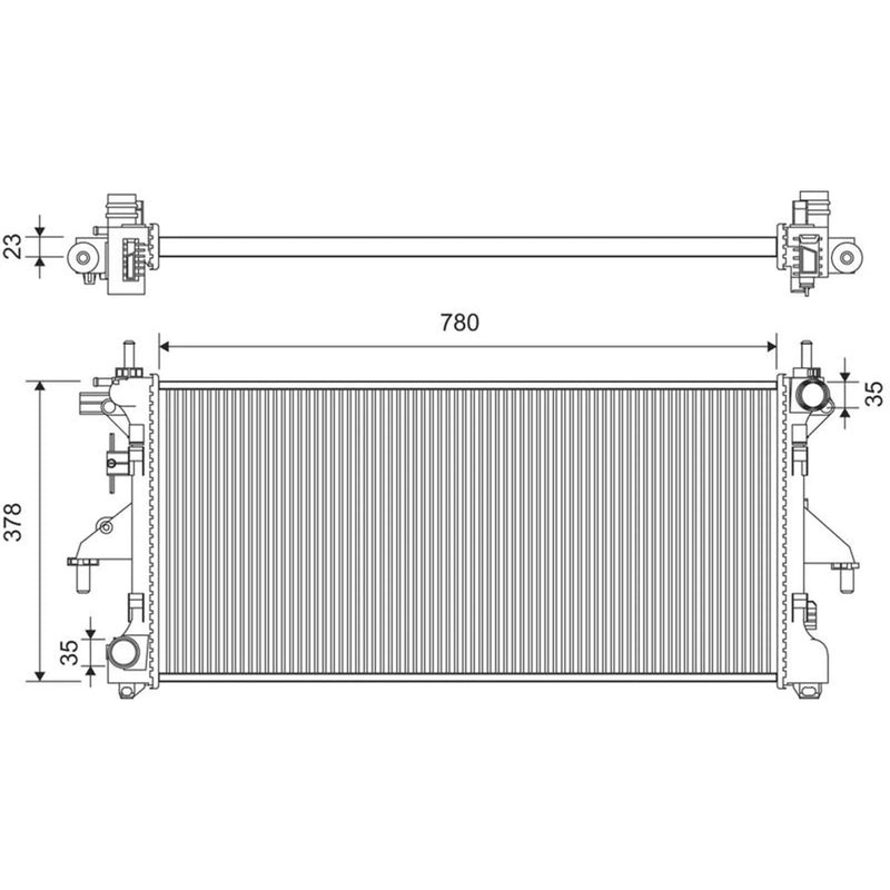 Valeo Engine Radiator 701343