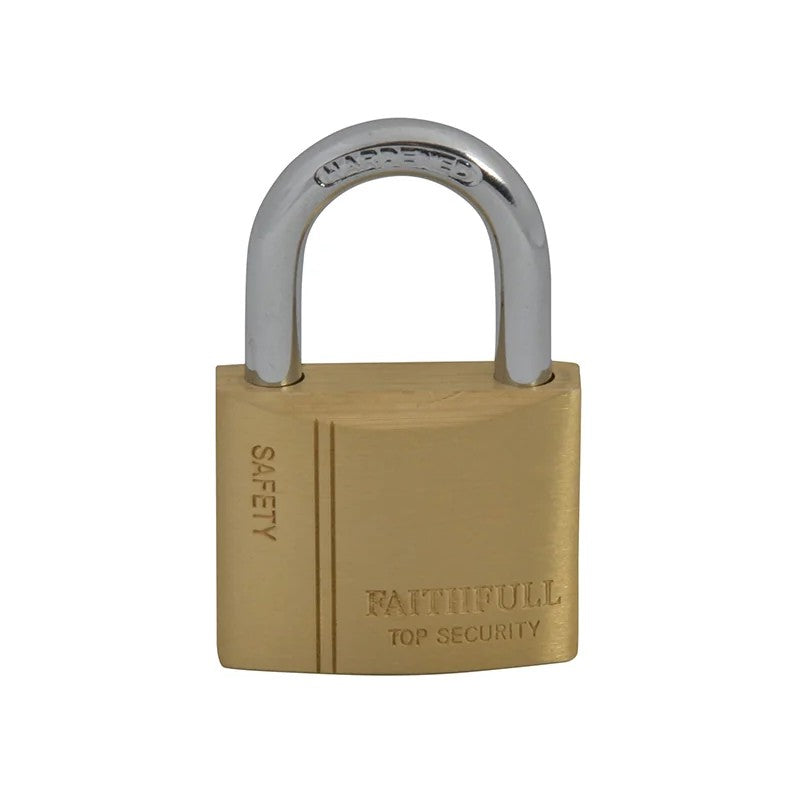 Faithfull Brass Padlock 3 Keys 20-50mm