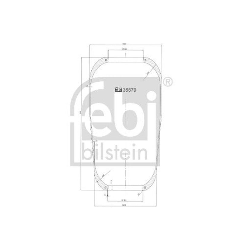 Febi Air Suspension Bellow 130mm Rear 35879