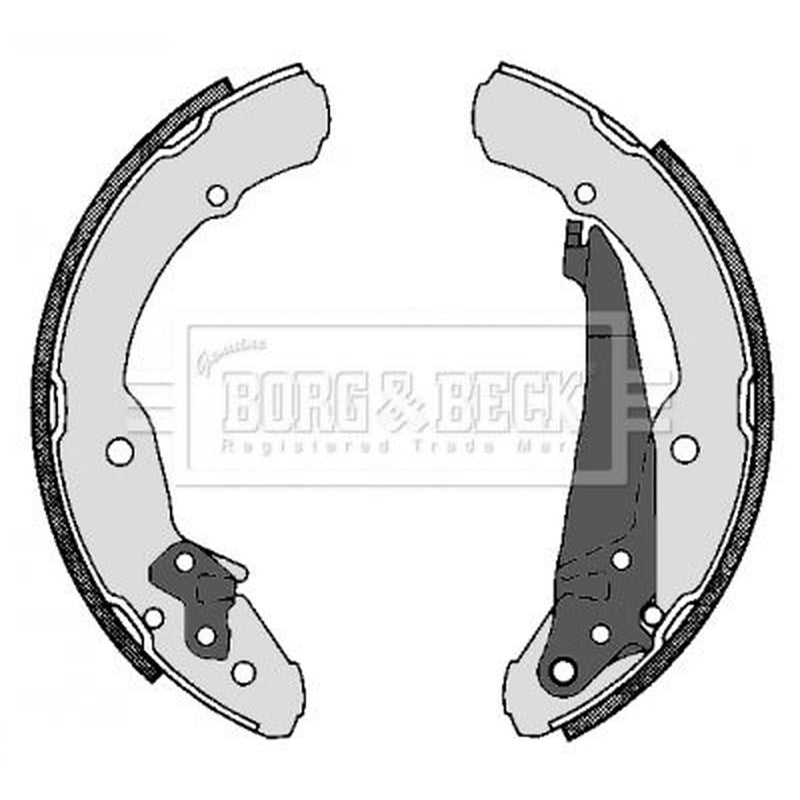 Borg & Beck Brake Shoe Set Axle Kit BBS6230