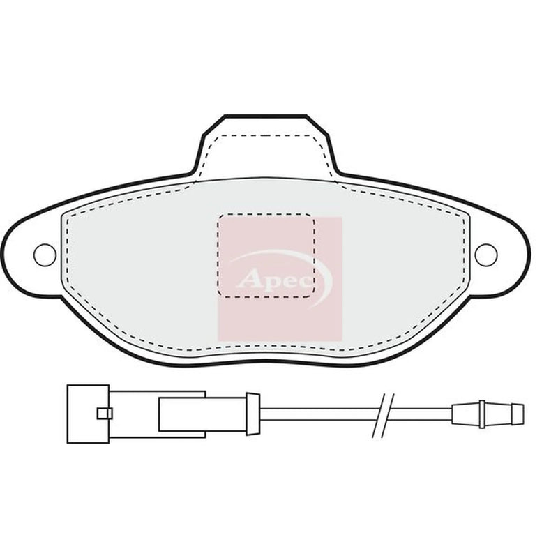 Apec Front Brake Pad Set PAD812