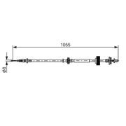 Bosch Handbrake Cable Right Rear 1 987 482 791