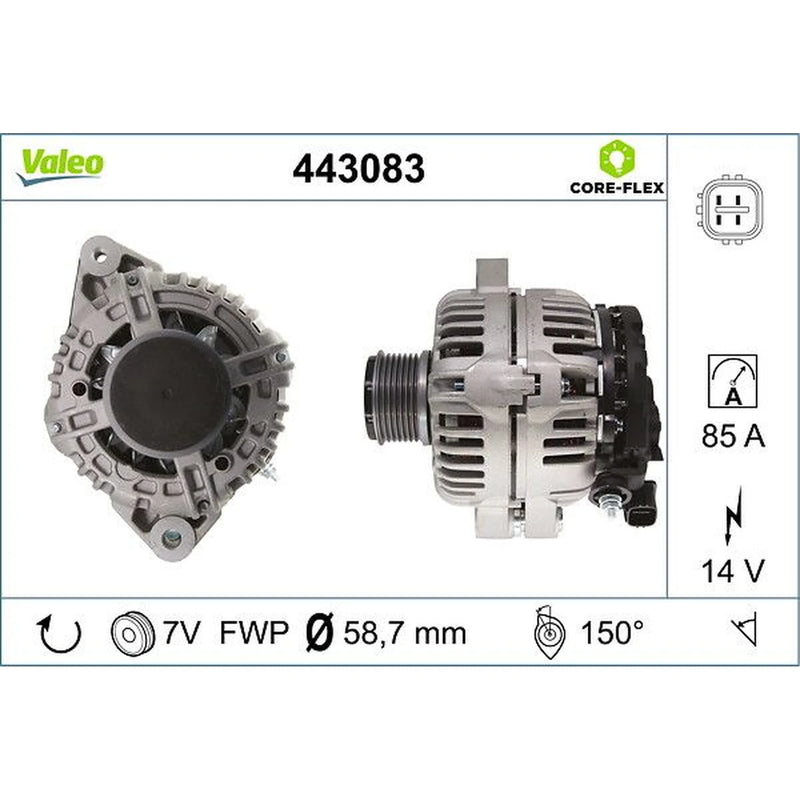 Valeo Car Alternator 12V 443083