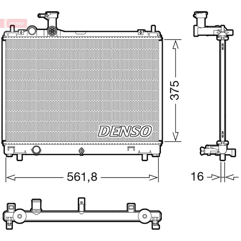 Denso Engine Radiator DRM47044