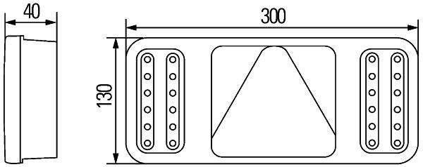 Hella 2VP 345 900-021 Tail Light Assembly