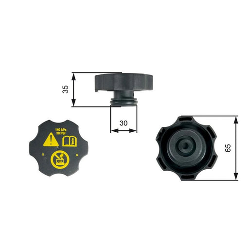 Gates Coolant Expansion Tank Cap RC249