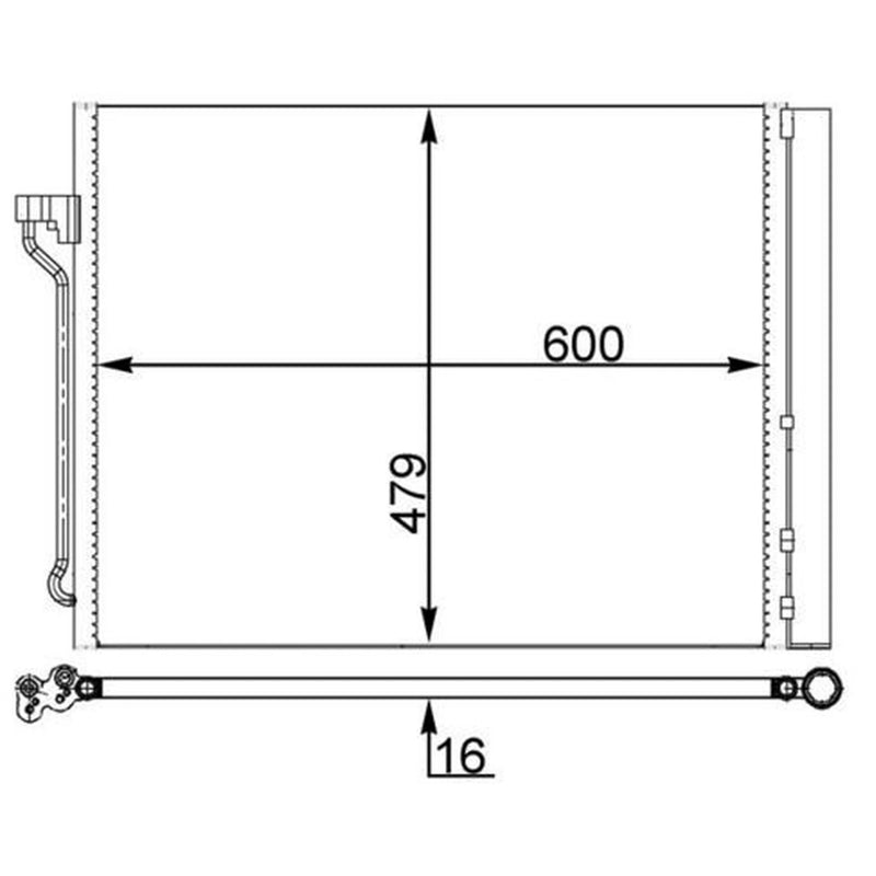 Mahle Air Conditioning Condenser AC 463 000S