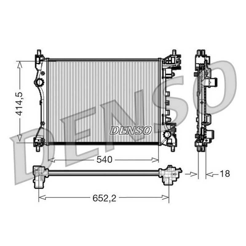 Denso Engine Radiator DRM01005