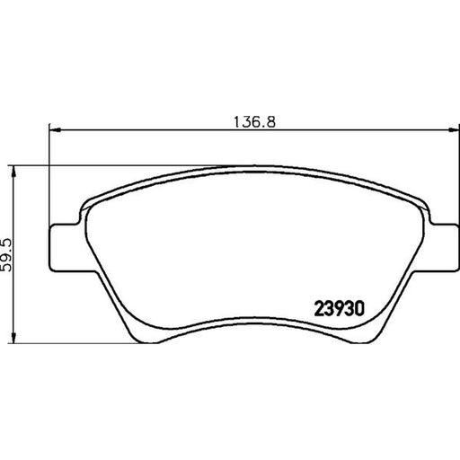 Mintex Front Brake Pad Set MDB2327