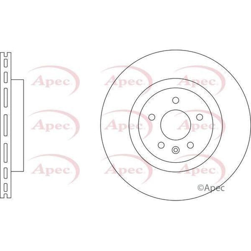 APEC Brake Disc (Front) (Single) DSK3632 fits Mini Apec  - Town Parts