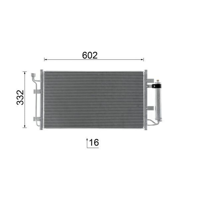 Mahle Air Conditioning Condenser AC 1050 000S