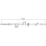 Apec Handbrake Cable Left Rear CAB1220