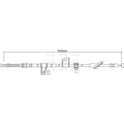 Apec Handbrake Cable Left Rear CAB1220