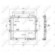 NRF Engine Radiator 58534