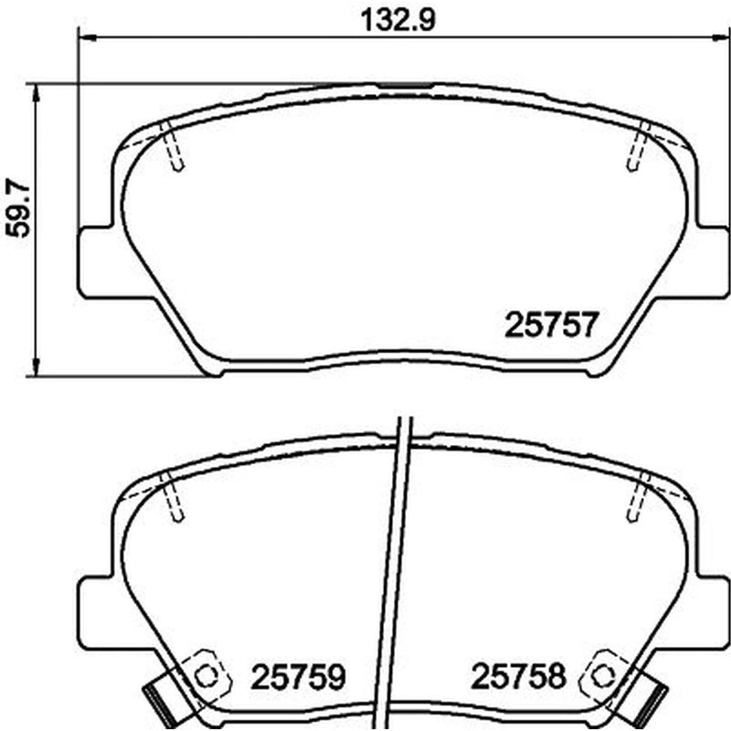 DON Front Brake Pad Set PCP1496