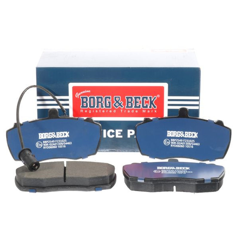 Borg & Beck 4 x Front Brake Pad Set BBP2549