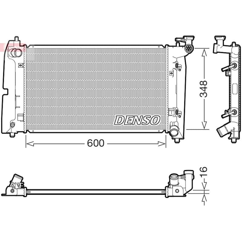 Denso Engine Radiator DRM50142