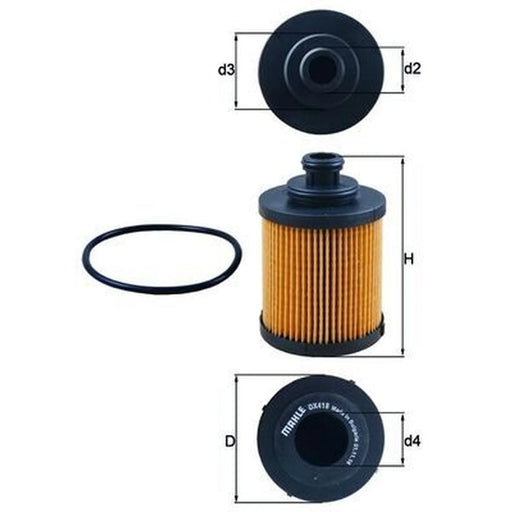 Mahle Engine Oil Filter OX 418D