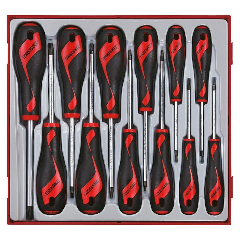 Teng Tools Screwdriver Set TX TT2 12 Pieces