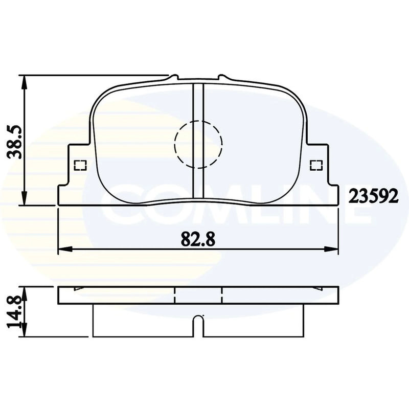 Comline 4 x Rear Brake Pad Set CBP01172