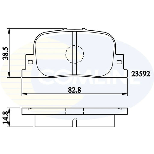 Comline 4 x Rear Brake Pad Set CBP01172
