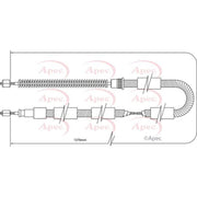 Apec Handbrake Cable Left Rear CAB1328