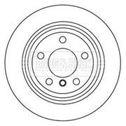Borg & Beck 2 x Vented Rear Brake Discs BBD5259