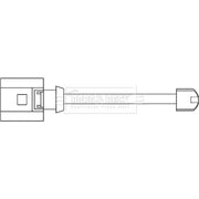 Borg & Beck Brake Pad Wear Sensor Rear BWL3107