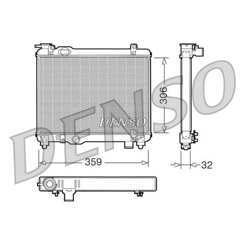 Denso Engine Radiator DRM09082