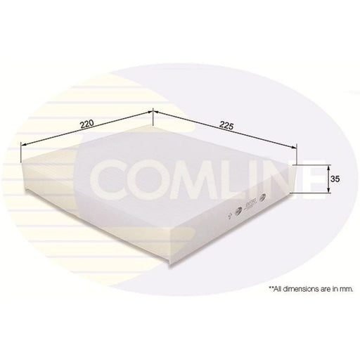 Comline Cabin Air Filter (Pollen Filter) EKF193