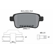 Textar Rear Brake Pad Set 2469201