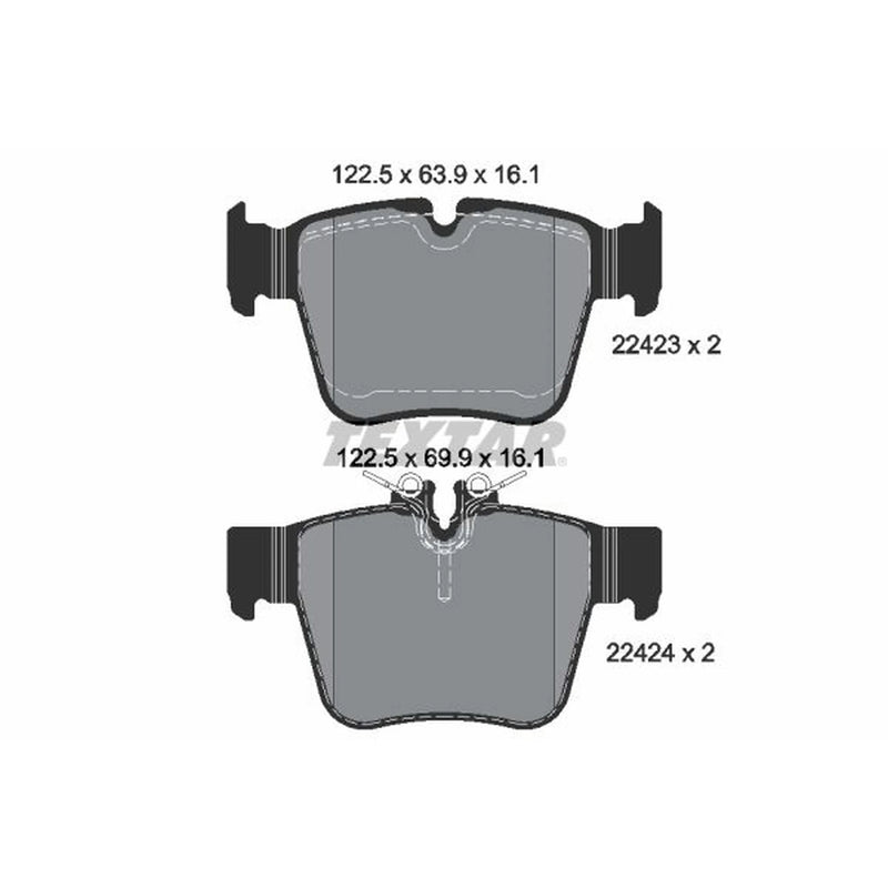 Textar Rear Brake Pad Set 2242301
