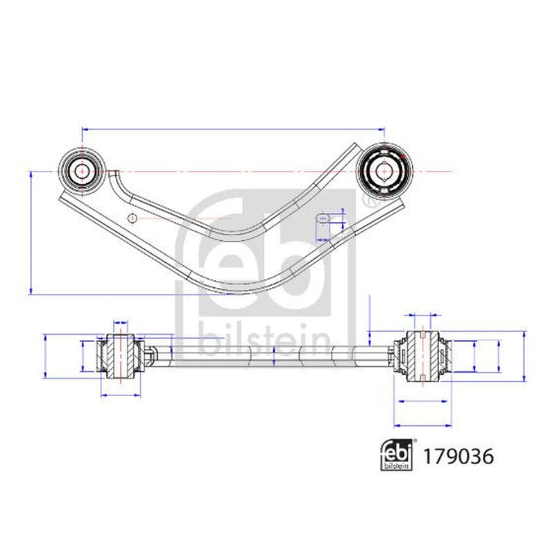 Febi Control/Trailing Arm Rear Right 179036