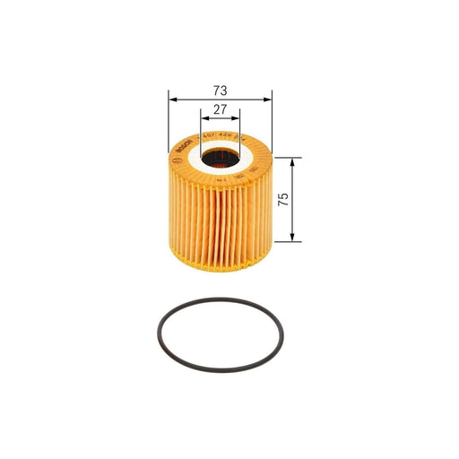 Genuine Bosch Car Oil Filter P9284 Fits Nissan Navara Dci - 2.5 - 01-12 14574292 Bosch  - Town Parts