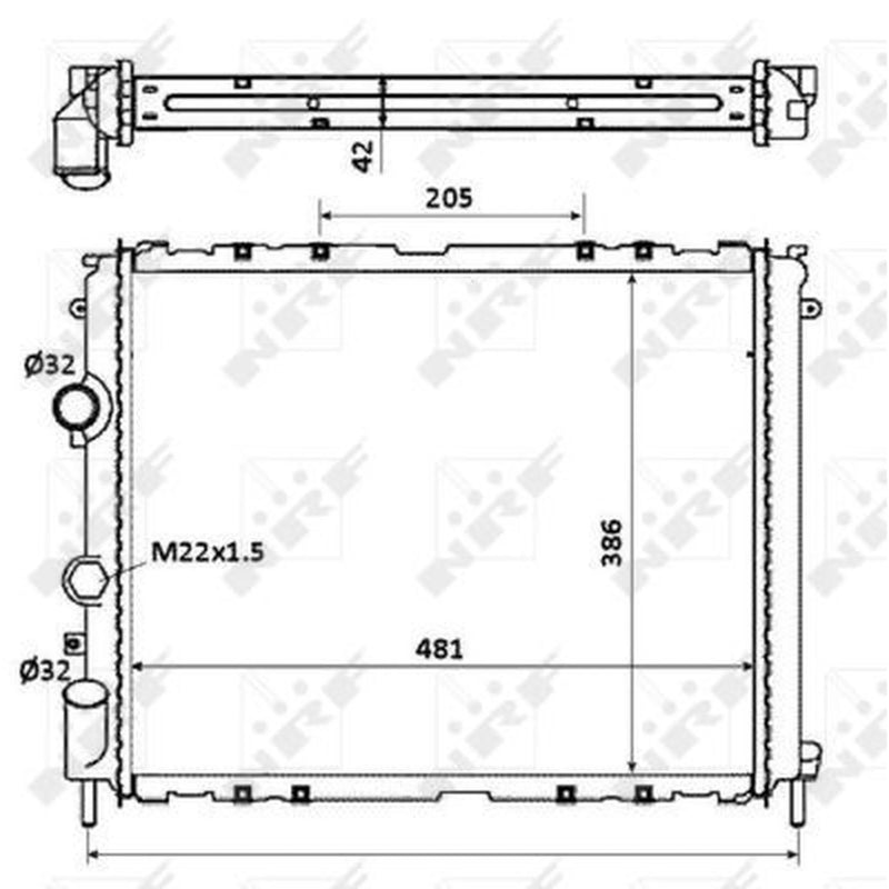 NRF Engine Radiator 58210