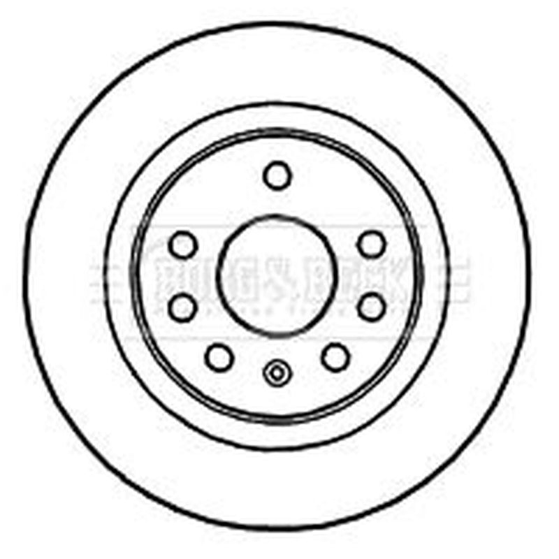 Borg & Beck 2 x Solid Rear Brake Discs BBD4772