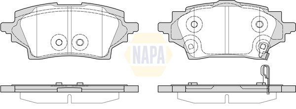 NAPA Rear Brake Solid Discs & Pads fits MAZDA SUZUKI TOYOTA