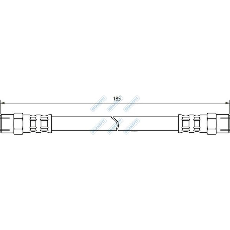 Apec Brake Hydraulic Hose Line Rear BHO4019