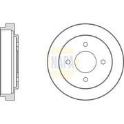 NAPA Brake Drum Assembly Rear NDR1060
