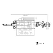 Febi Shock Absorber Damper Strut Front Left 193118