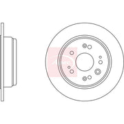 Apec 2 x Solid Rear Brake Discs DSK2495
