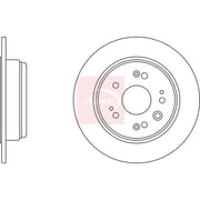 Apec 2 x Solid Rear Brake Discs DSK2495