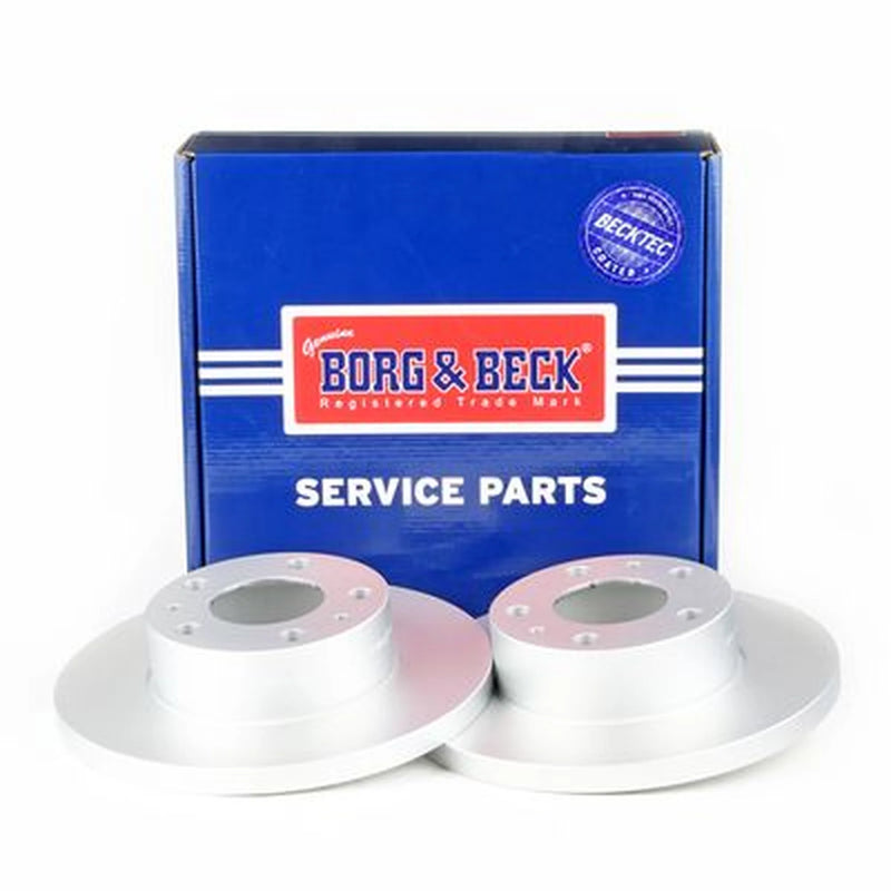 Borg & Beck 2 x Solid Front Brake Discs BBD5093