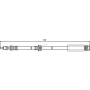 NAPA Brake Hydraulic Hose Line Front NBH1069