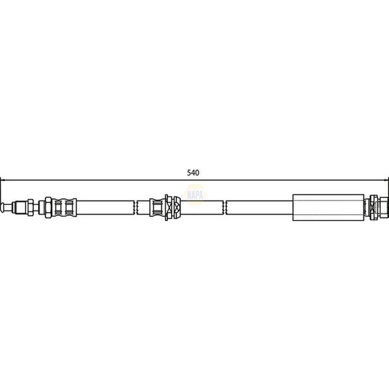 NAPA Brake Hydraulic Hose Line Front NBH1069